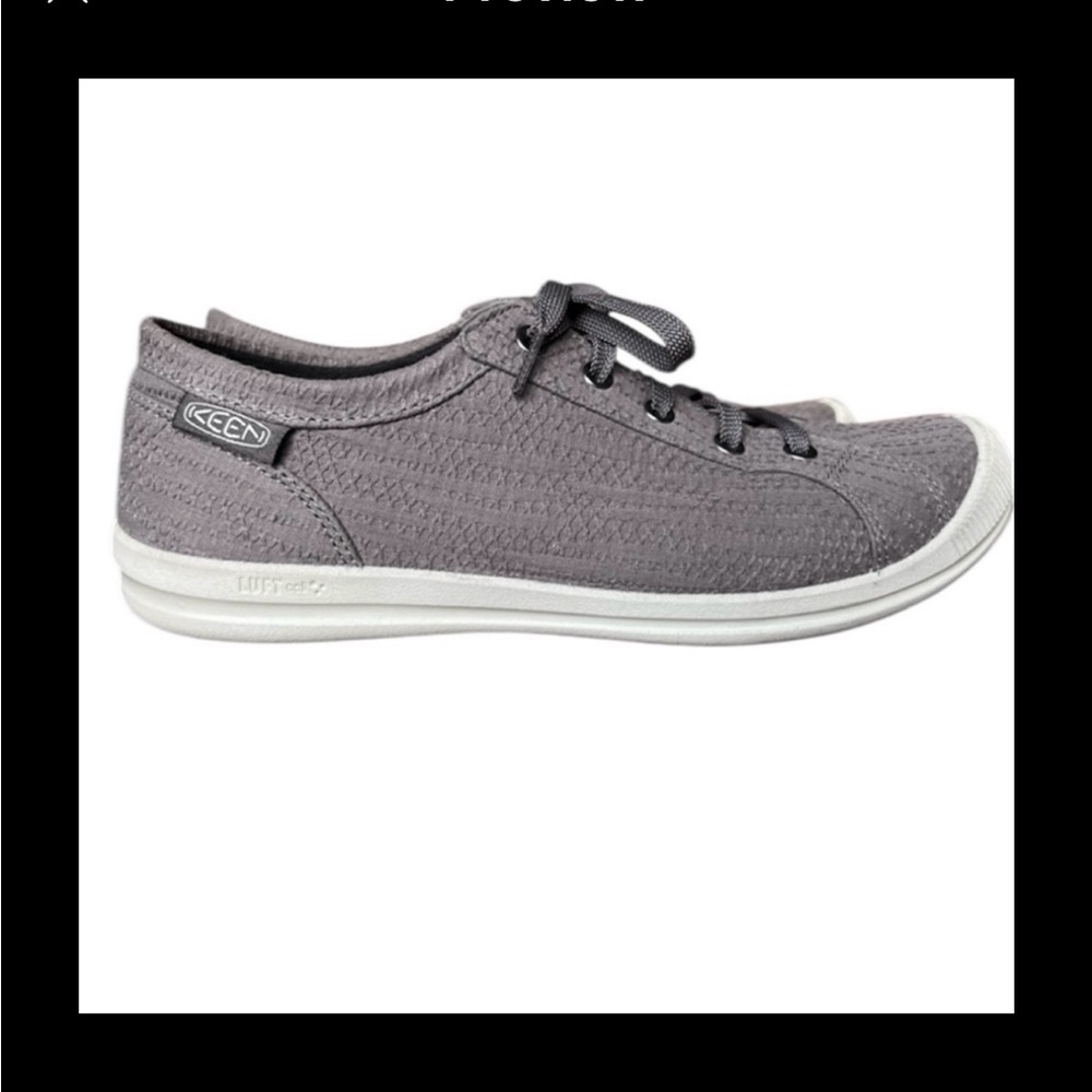 KEEN Lorelai Grey Hemp Lace Up Sneakers